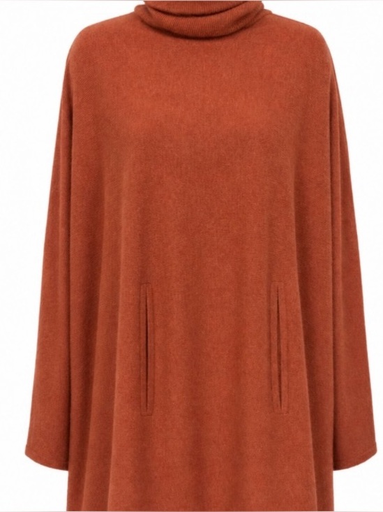 Garnet Hill Sweaters - Garnet Hill Wool Cashmere Turtleneck Sweater kangaroo pockets
